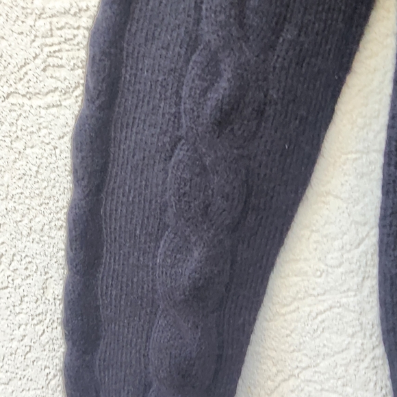 HALOGEN Womens Sweater Small Black Wool Alpaca Cable Knit Whimsigoth Witchy NEW - Picture 7 of 10